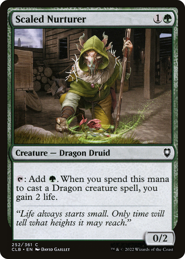 Scaled Nurturer [Commander Legends: Battle for Baldur's Gate] Foil