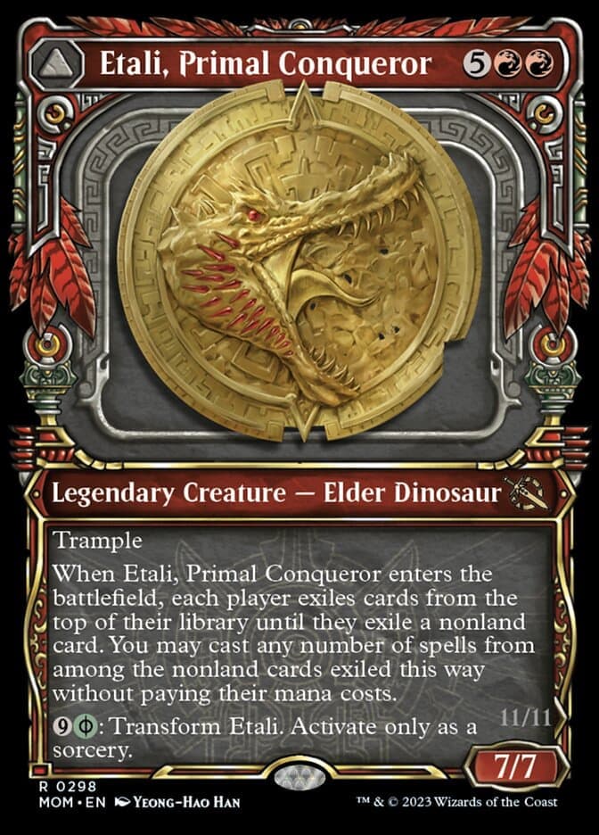 Etali, Primal Conqueror // Etali, Primal Sickness (Showcase Planar Booster Fun) [March of the Machine] Foil