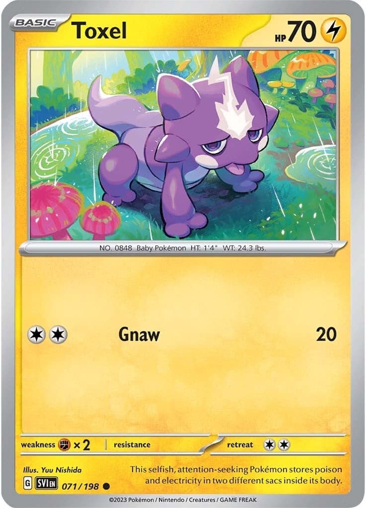 Toxel 071- SV01 Scarlet & Violet Base Set Reverse Holofoil