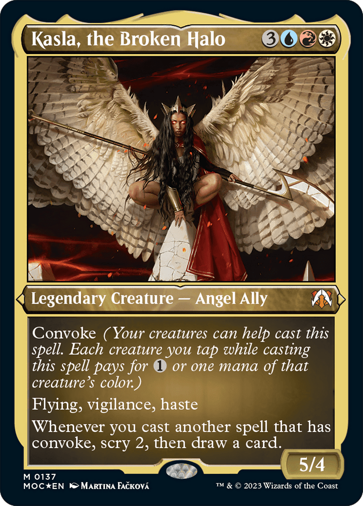 Kasla, the Broken Halo (Display Commander) [March of the Machine Commander] Foil