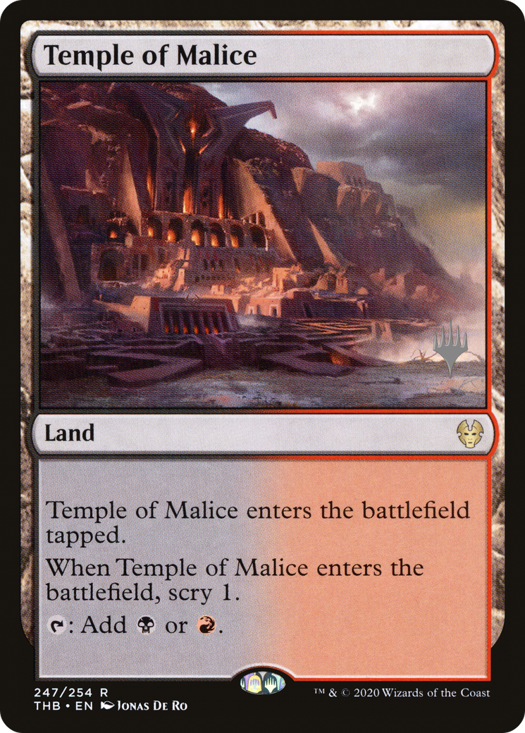 Temple of Malice (Promo Pack) [Theros Beyond Death Promos] Foil