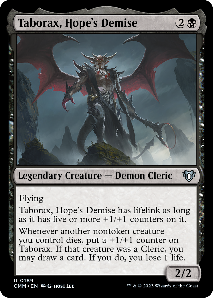 Taborax, Hope's Demise (CMM-189) - Commander Masters