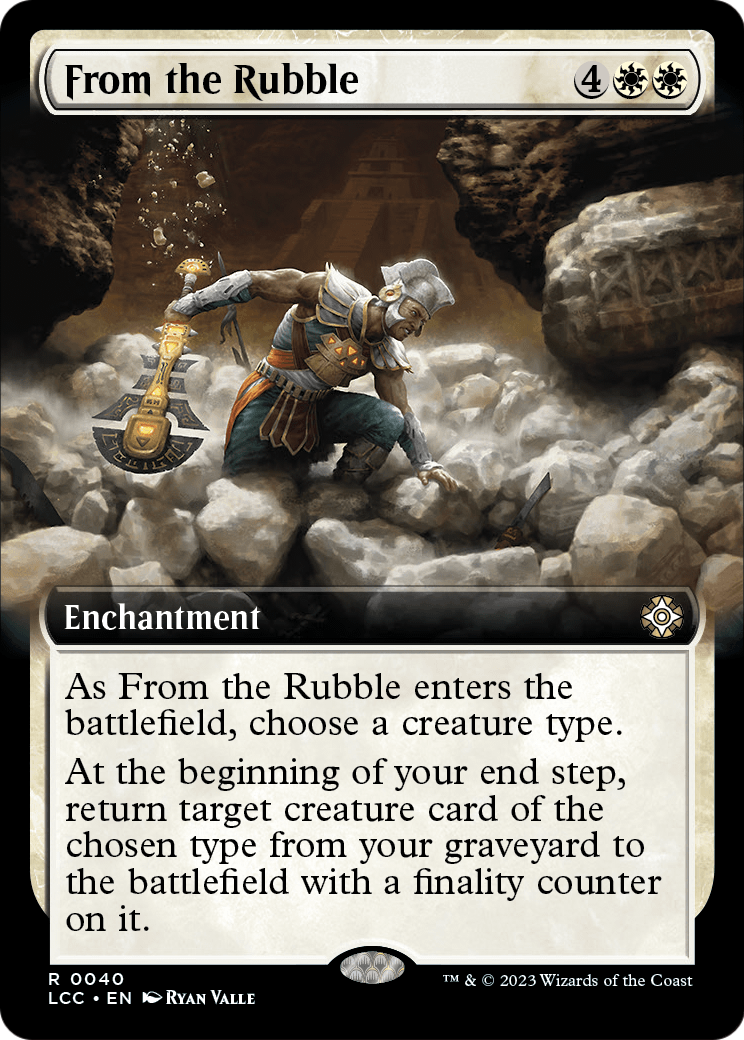 From the Rubble (Extended Art) [The Lost Caverns of Ixalan Commander] Foil