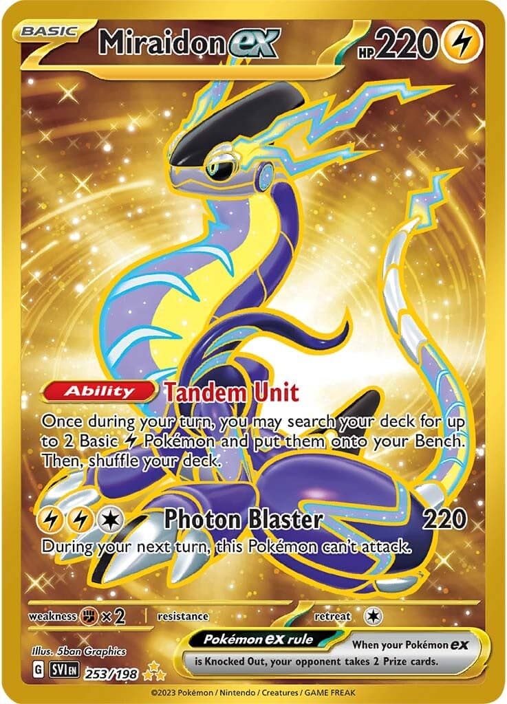 Miraidon ex 253/198 - SV01 Scarlet & Violet Base Set Holofoil