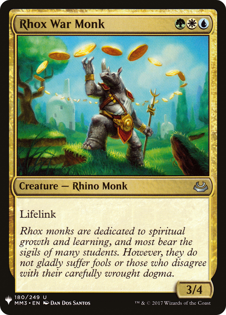 Rhox War Monk |  (MM3-180) [The List]