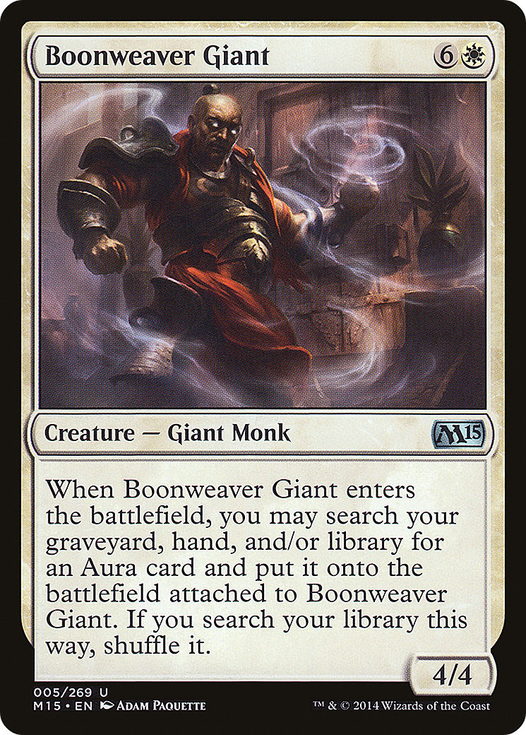 Boonweaver Giant [Magic 2015] Foil