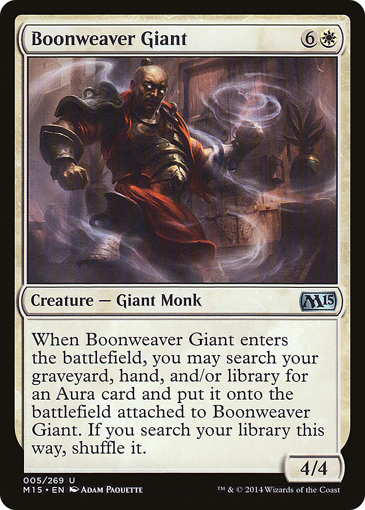 Boonweaver Giant [Magic 2015] Foil