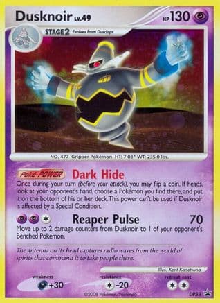 Dusknoir DP33/56 - Diamond and Pearl Promos Holofoil