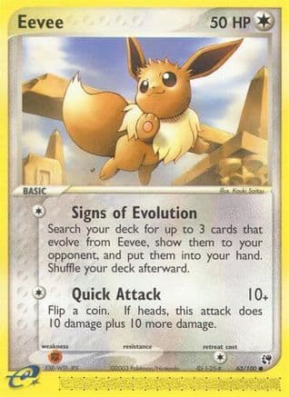 Eevee 063  - Reverse Holofoil Sandstorm - Common
