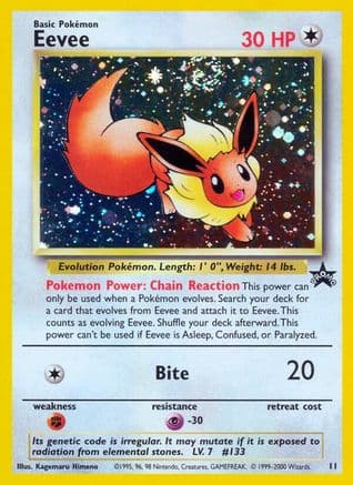 Eevee 011/53 - WoTC Promo Holofoil