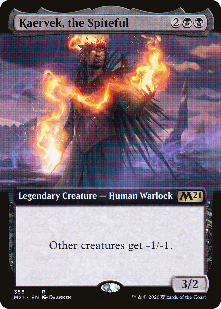 Kaervek, the Spiteful (Extended Art) [Core Set 2021] Foil
