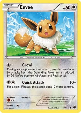 Eevee 089/116 - Plasma Freeze Reverse Holofoil