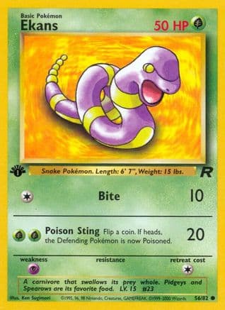 Ekans 056/82 - Team Rocket 1st Edition