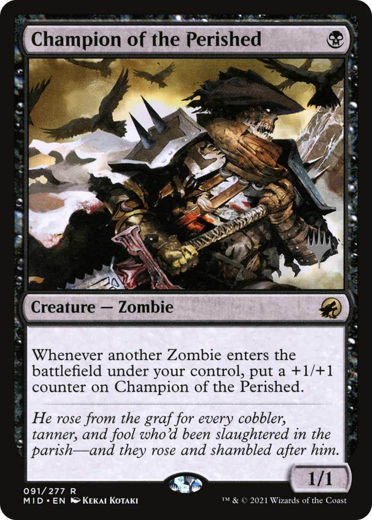 Champion of the Perished (Promo Pack) [Innistrad: Midnight Hunt Promos] Foil