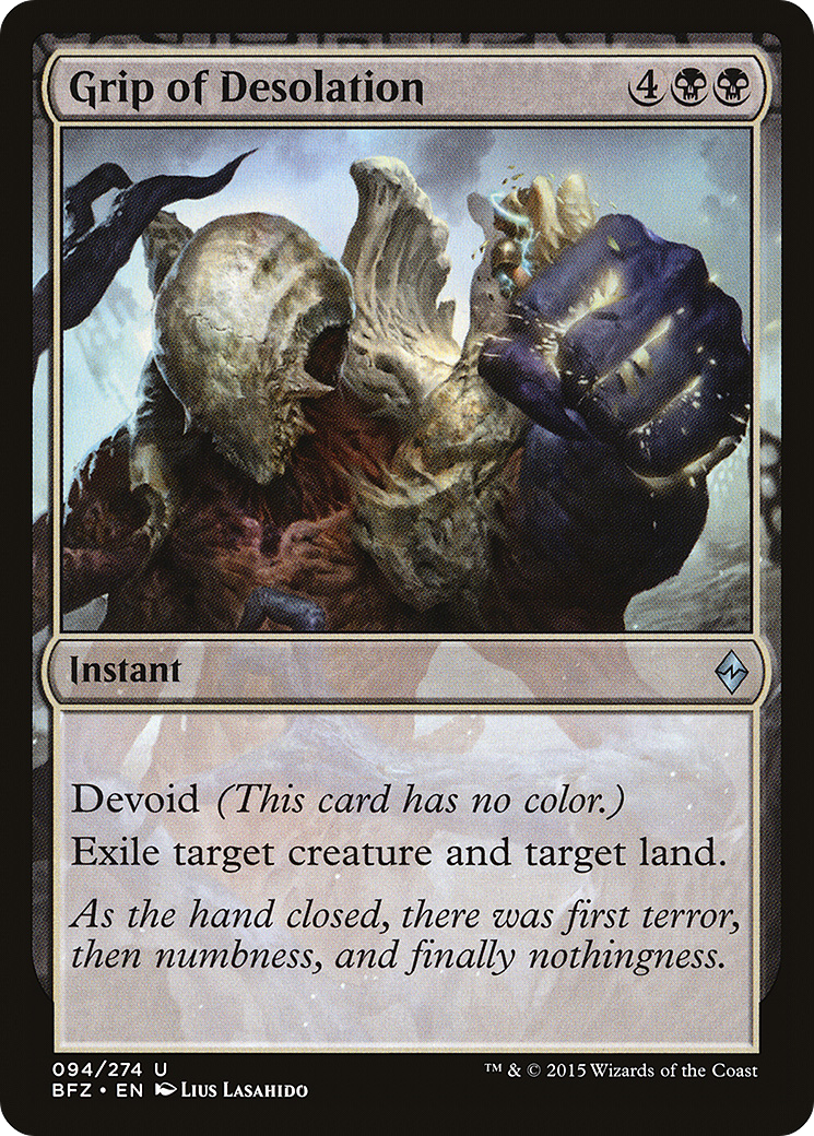 Grip of Desolation [Battle for Zendikar] Foil
