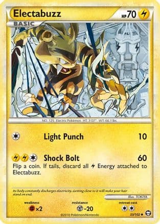 Electabuzz/102  - Reverse Holofoil Triumphant - Uncommon