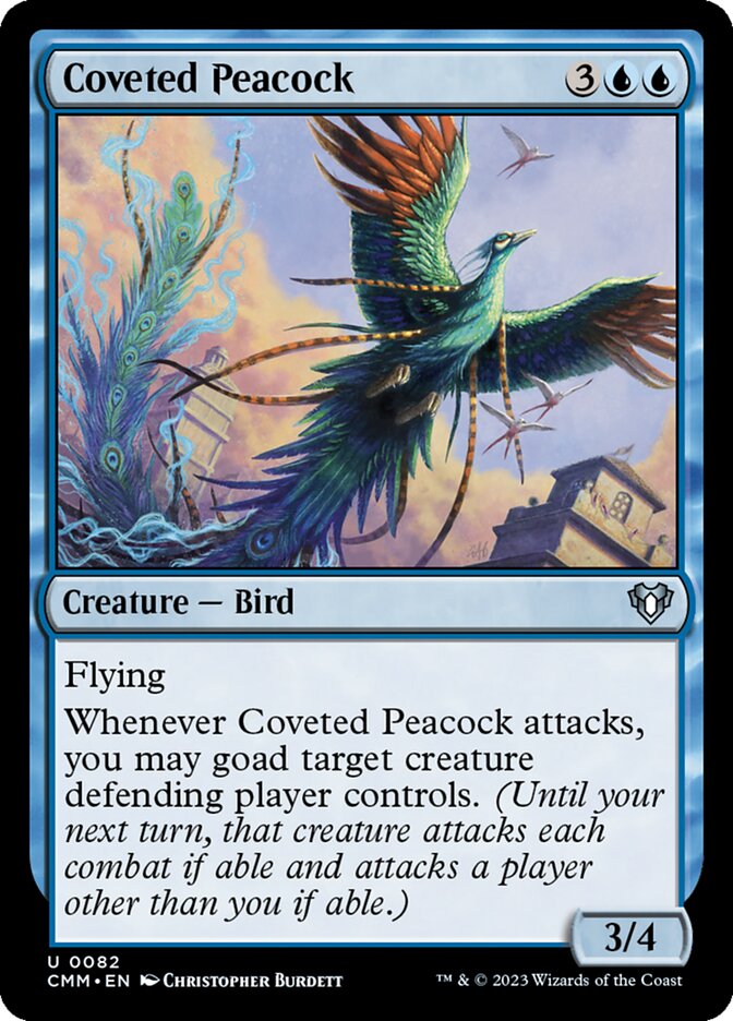 Coveted Peacock 82/451 (Commander Masters)  - Foil