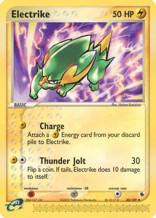 Electrike 30/109 - Ruby and Sapphire Reverse Holofoil