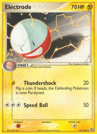 Electrode  - Reverse Holofoil Emerald - Uncommon