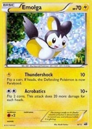 Emolga 6/12 - McDonalds Promos 2012 Holofoil