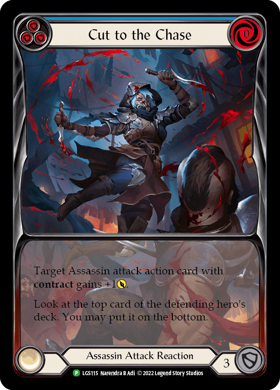 Cut to the Chase (Blue) [LGS115] (Promo)  Rainbow Foil