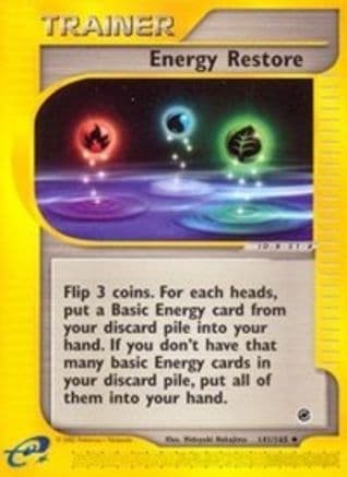 Energy Restore 141/165 - Expedition Reverse Holofoil