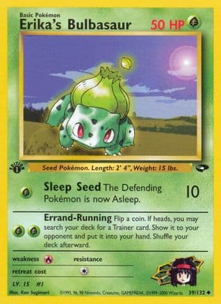 Erika's Bulbasaur 039/132 - Gym Challenge 1st Edition