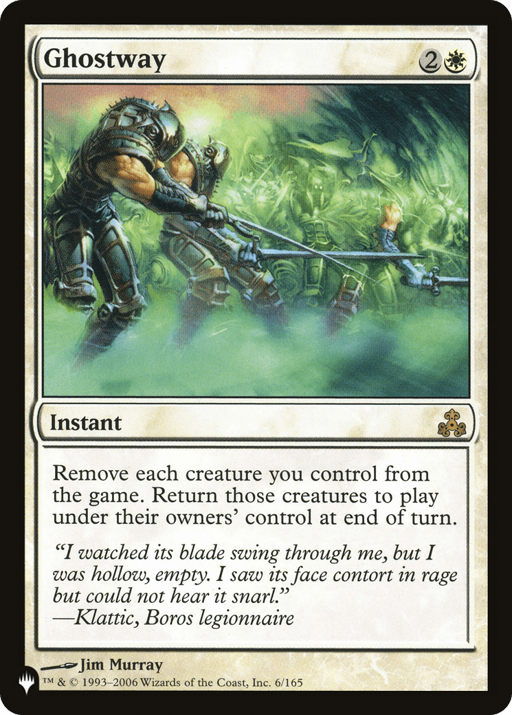 Ghostway |  (GPT-6) [The List]