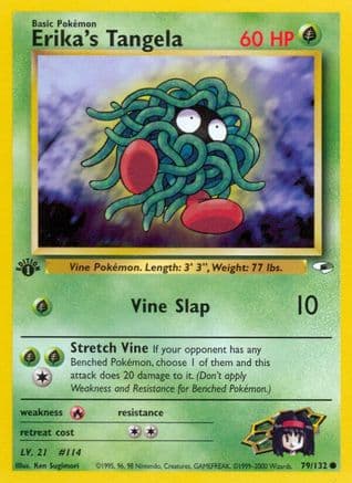 Erika's Tangela 079/132 - Gym Heroes 1st Edition