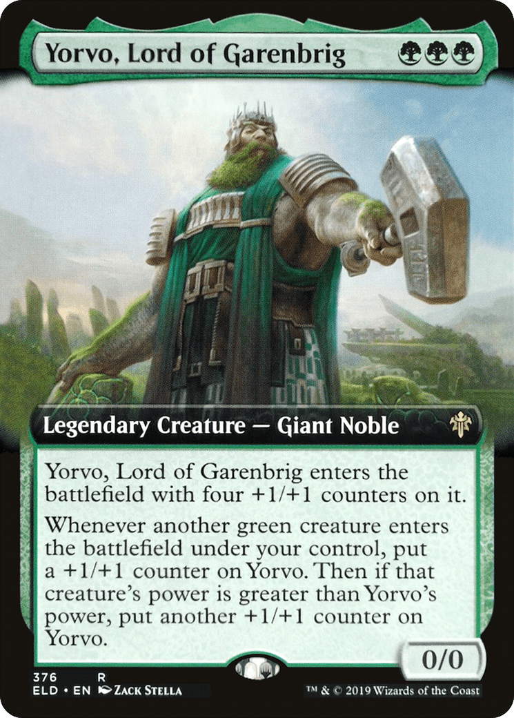 Yorvo, Lord of Garenbrig (Extended Art) [Throne of Eldraine] Foil