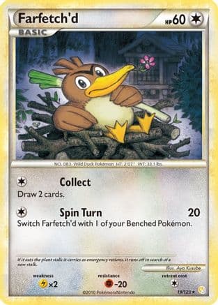Farfetch'd - HeartGold SoulSilver Reverse Holofoil