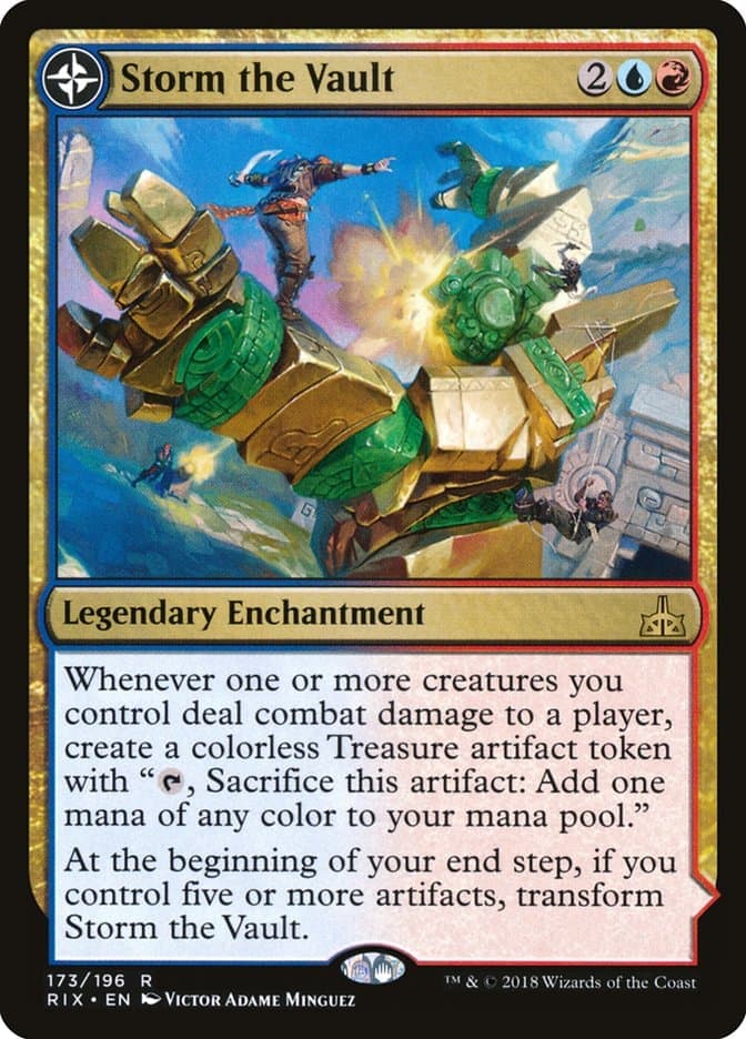 Storm the Vault // Vault of Catlacan [Rivals of Ixalan] Foil