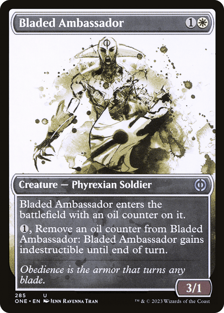 Bladed Ambassador (Showcase Ichor) [Phyrexia: All Will Be One] Foil
