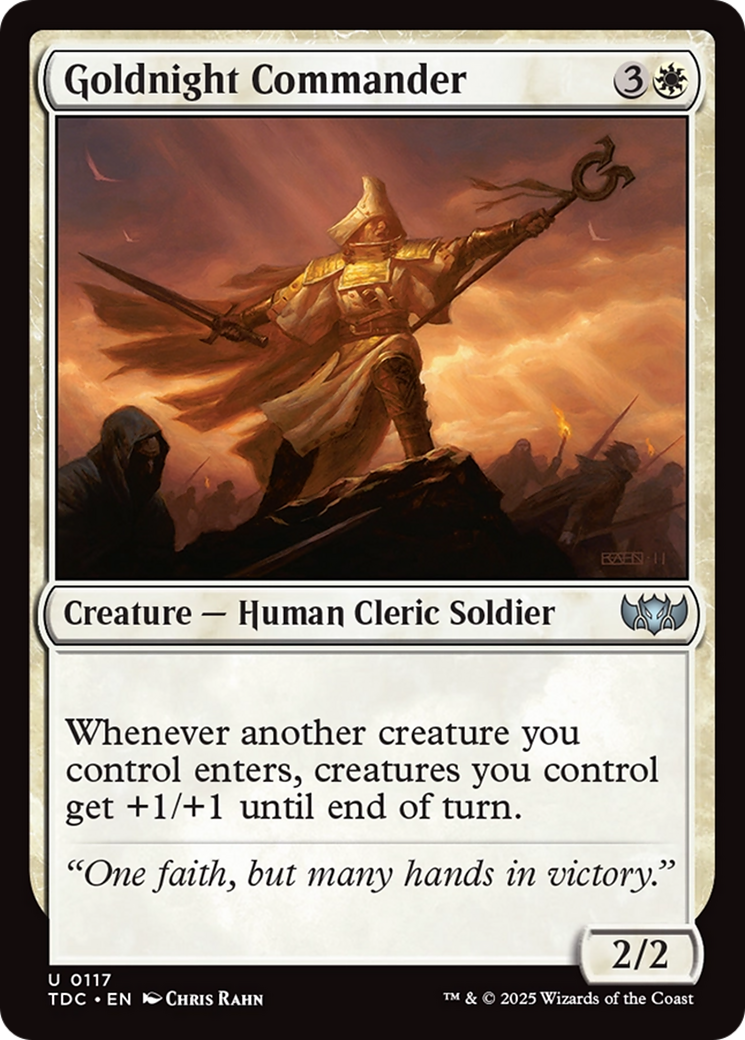 Goldnight Commander (117) [Commander: Tarkir: Dragonstorm]