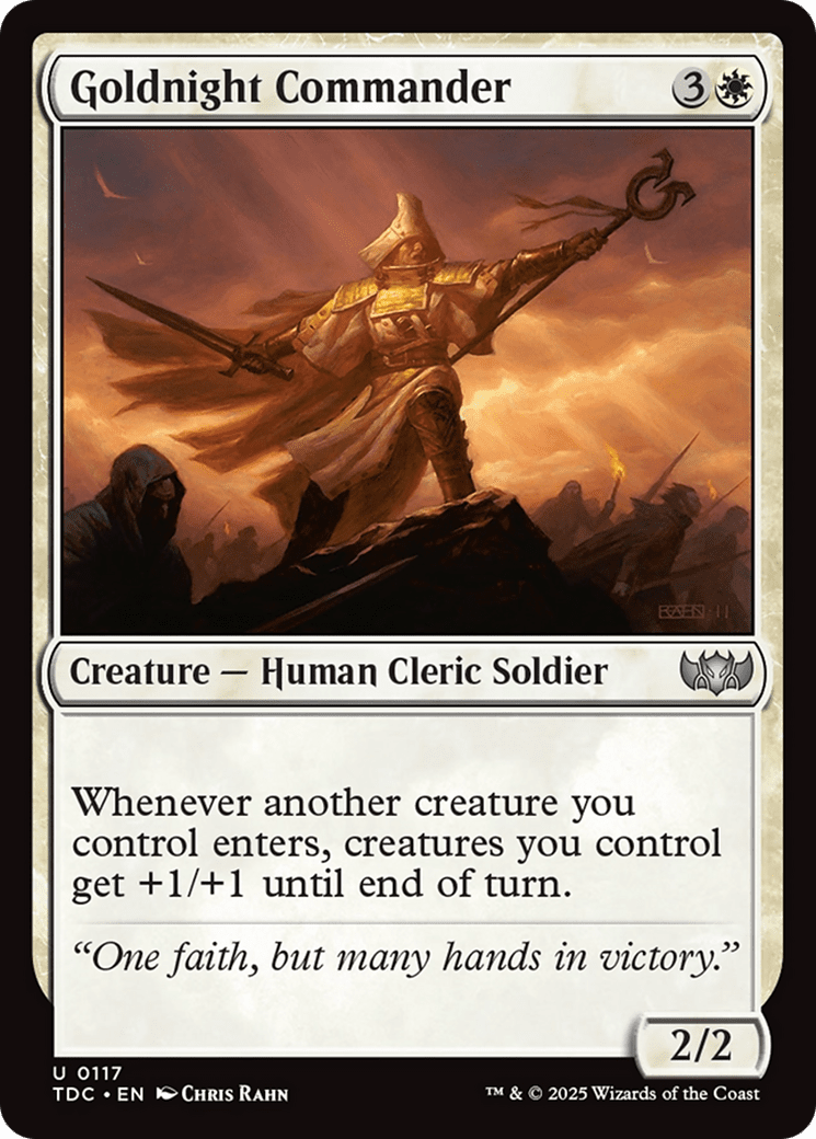 Goldnight Commander (117) [Commander: Tarkir: Dragonstorm]