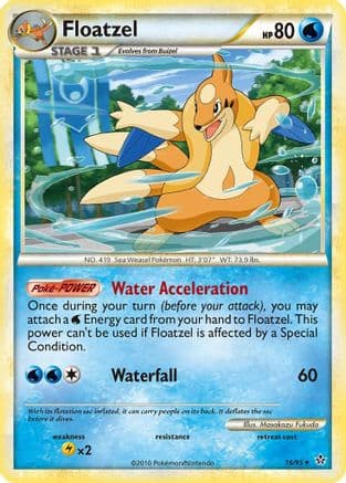 Floatzel 16/95 - Unleashed Reverse Holofoil
