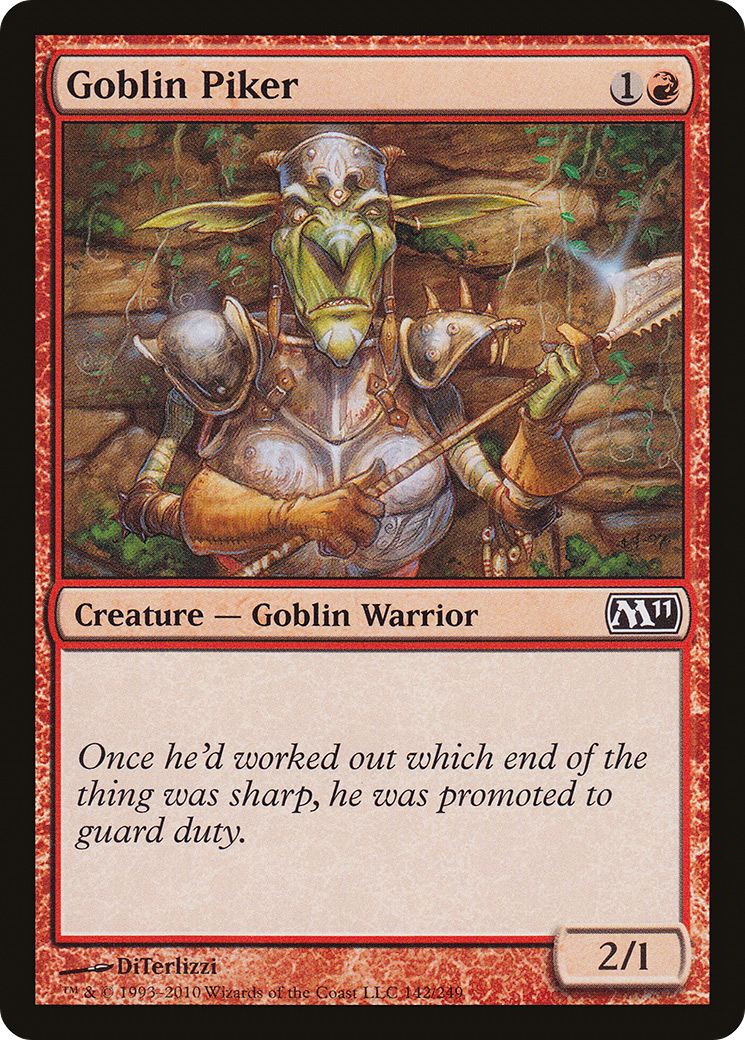 Goblin Piker [Magic 2011] Foil