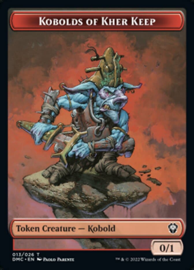 Kobolds of Kher Keep Token [Dominaria United Commander Tokens] Foil