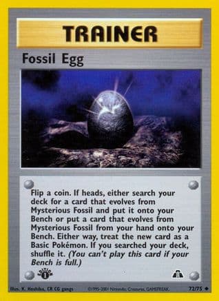 Fossil Egg 072/75 - Neo Discovery 1st Edition