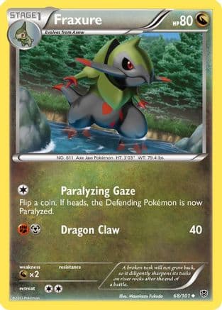 Fraxure 68/101 - Plasma Blast Reverse Holofoil