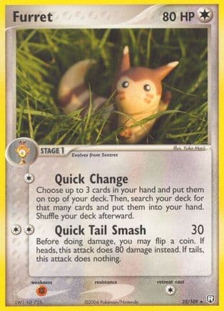 Furret 022/109 - Team Rocket Returns Reverse Holofoil