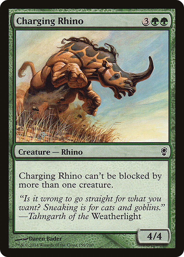 Charging Rhino [Conspiracy] Foil