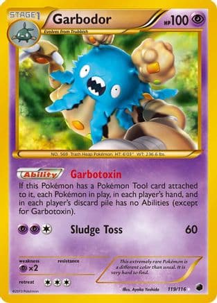 Garbodor ( Secret Rare) 119/116 - Plasma Freeze Holofoil