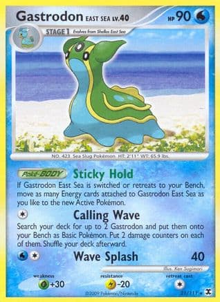 Gastrodon East Sea 21/111 - Rising Rivals Reverse Holofoil