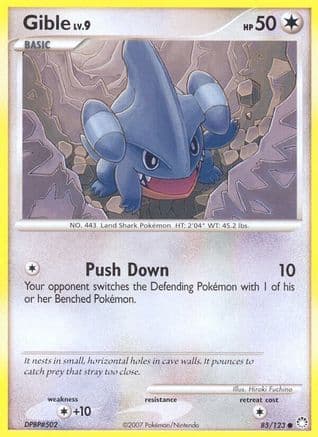 Gible 085/123 - Mysterious Treasures Reverse Holofoil