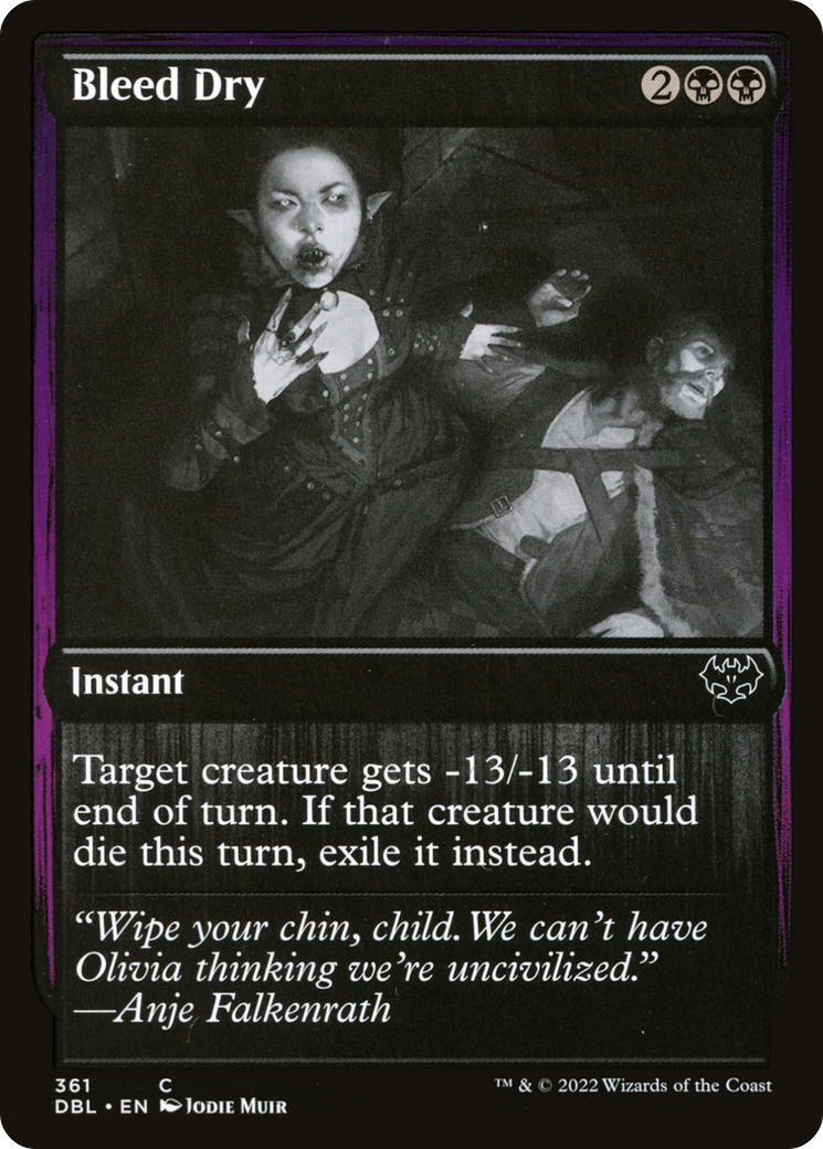 Bleed Dry [Innistrad: Double Feature] Foil
