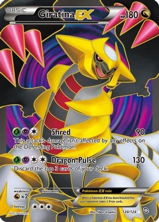 Giratina EX ( Full Art) 124/124 - Dragons Exalted Holofoil