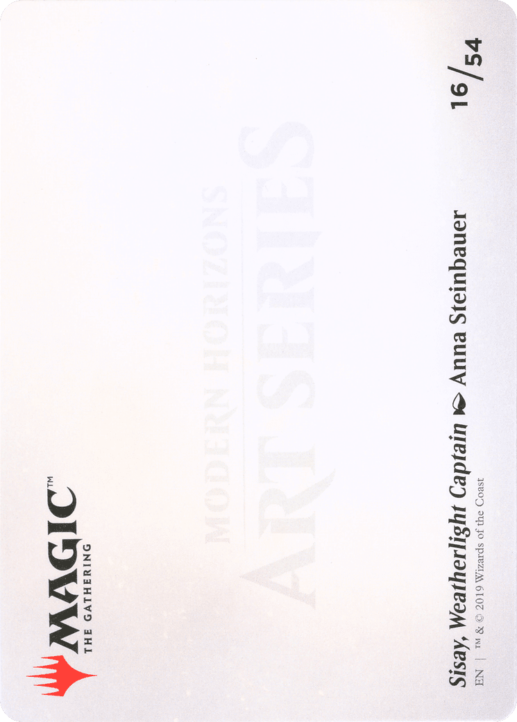 Sisay, Weatherlight Captain // Sisay, Weatherlight Captain (AMH1-016) - Modern Horizons Art Series (Borderless)