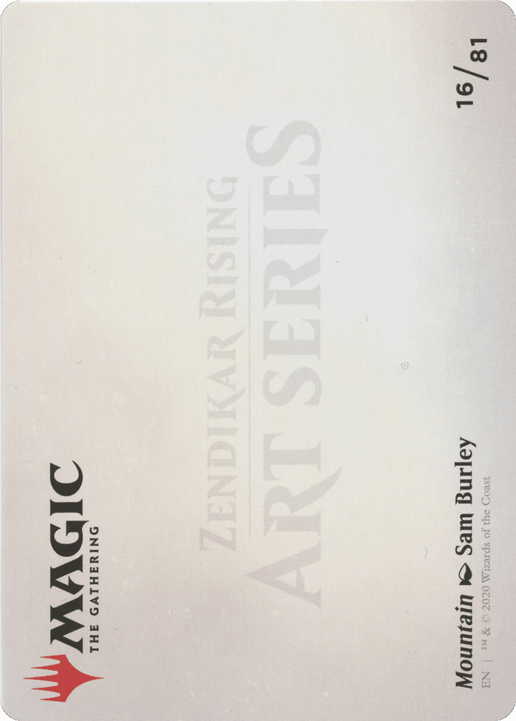 Mountain // Mountain (AZNR-016) - Zendikar Rising Art Series (Borderless)