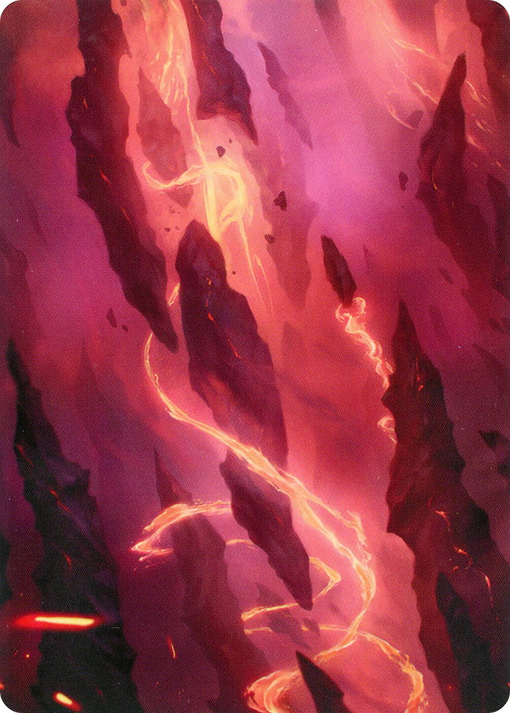 Mountain // Mountain (AZNR-016) - Zendikar Rising Art Series (Borderless)